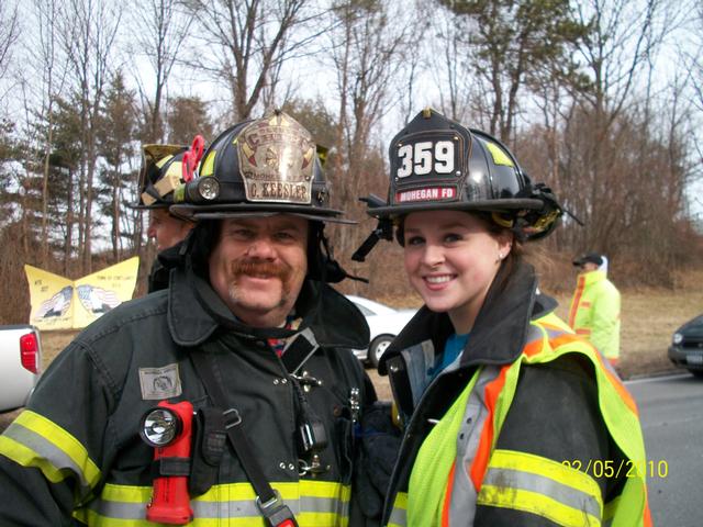 Deputy Chief Keesler And FF Lisella